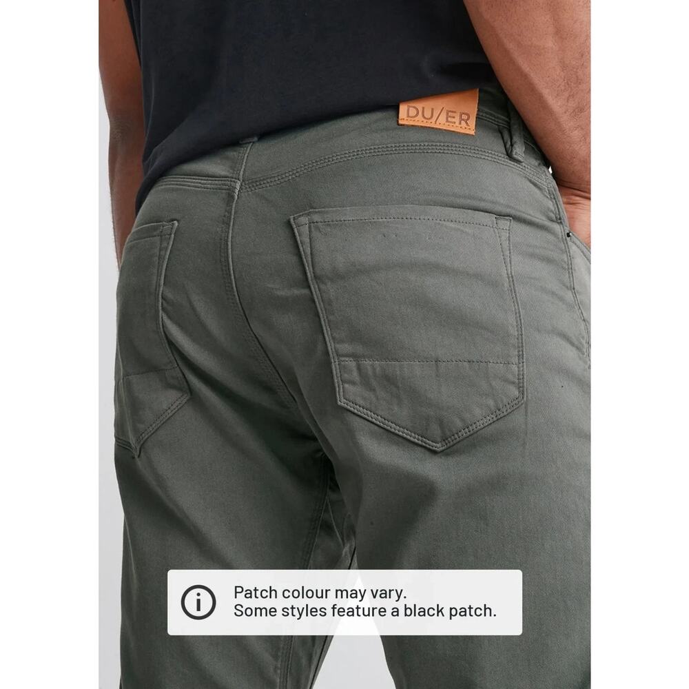 DU/ER Men's No Sweat Pants Athletic Taper 36x32 Gray/Gull - Picture 2 of 9